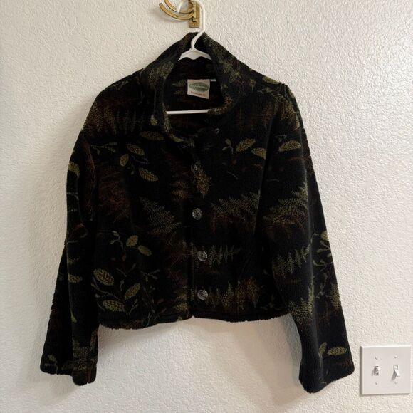 Pine Cone Designs Soft Fleece Wilderness Crop Jacket Size L - Picture 1 of 3